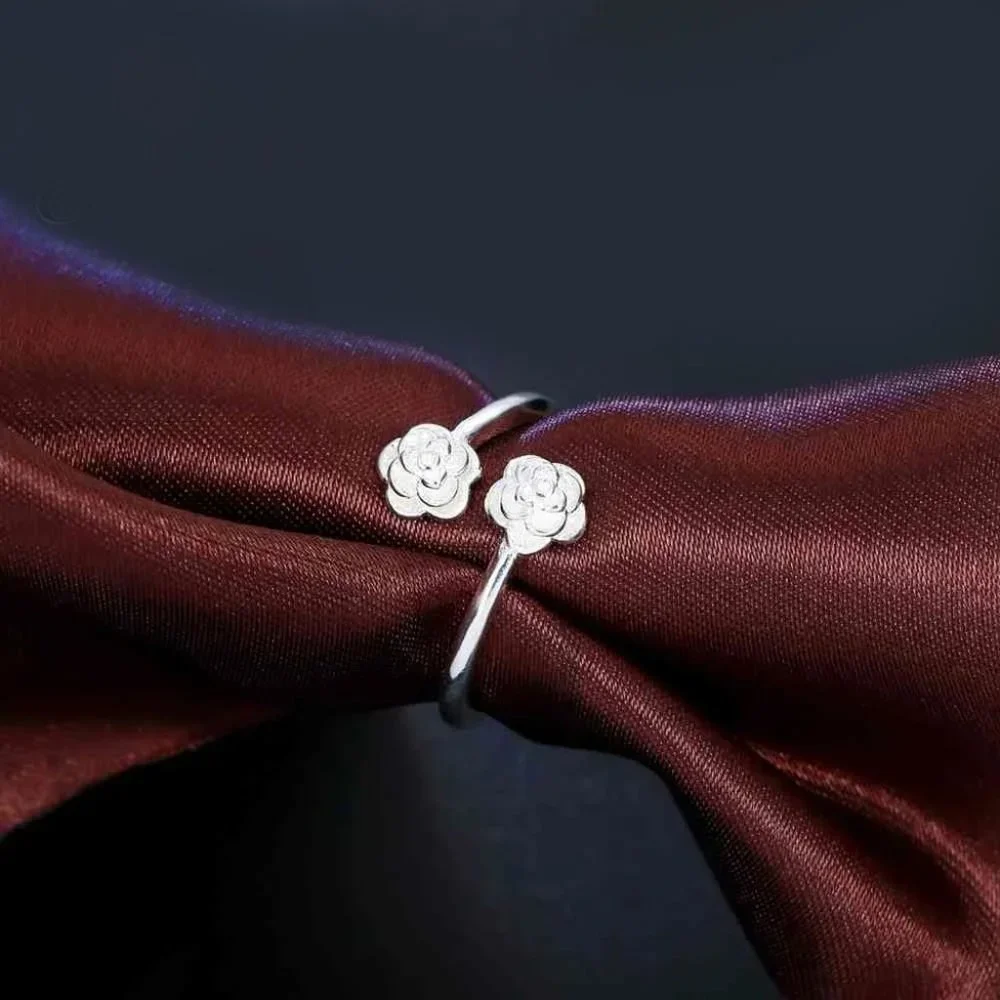 Ring Adjustable Cute Minimalist Ring 925 Sterling Silver Rings - Picture 7 of 7